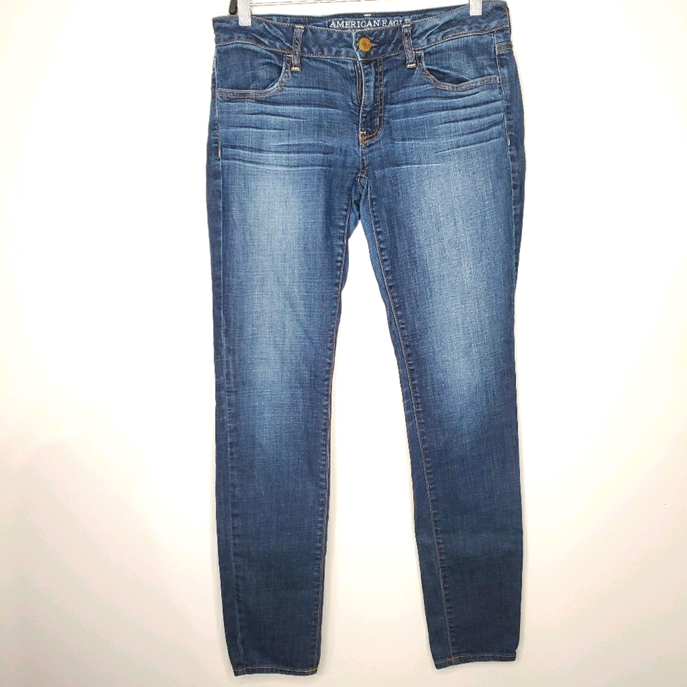18) AMERICAN EAGLE OUTFITTERS Jegging Super Stretch Sz. 8 LONG